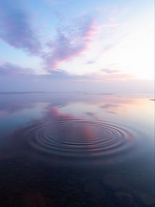 Превью обои вода, поверхность, волны, отражение, природа