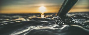 Превью обои вода, пузыри, крупным планом