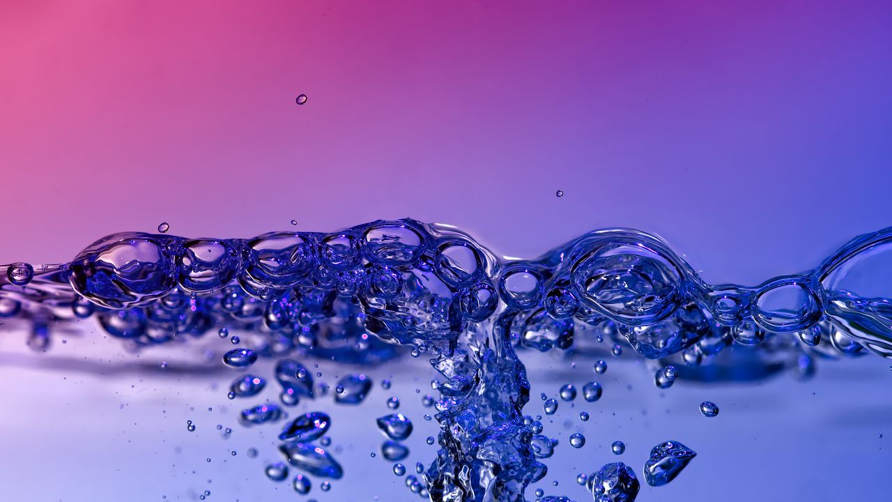 Обои вода, пузыри, воздух, жидкость, прозрачный