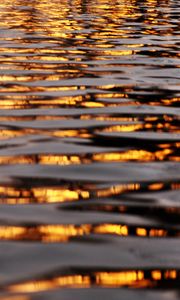 Превью обои вода, река, жидкость, волны, рябь