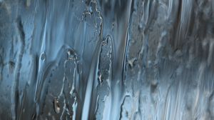Превью обои вода, стекло, разводы, дождь