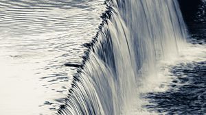 Превью обои вода, водопад, поток, река, природа, течение