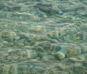 Превью обои вода, волны, камни, текстура