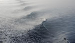 Превью обои вода, волны, туман, минимализм