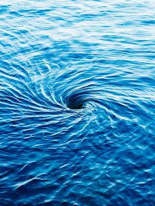 Превью обои вода, воронка, рябь, вращение