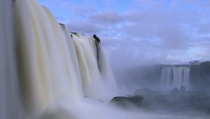 Превью обои водопад, бразилия, национальный парк, вода, поток