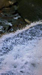 Превью обои водопад, брызги, капли