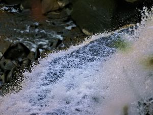 Превью обои водопад, брызги, капли