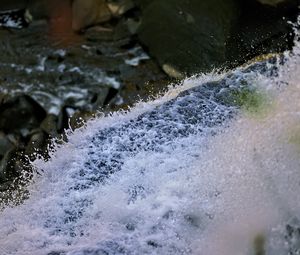 Превью обои водопад, брызги, капли