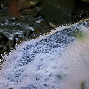 Превью обои водопад, брызги, капли