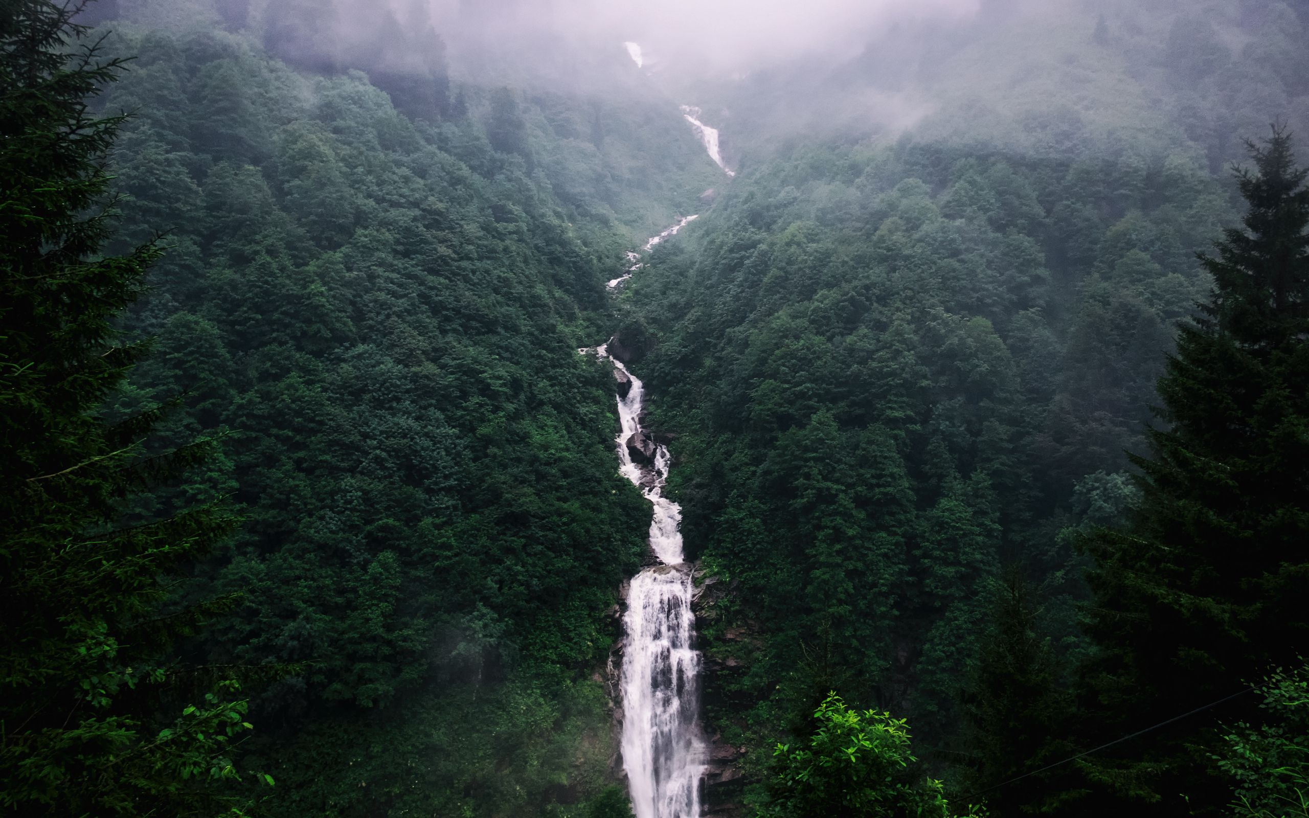 Фото водопада сверху