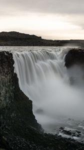 Превью обои водопад, исландия, природа, пейзаж