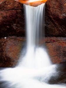 Превью обои водопад, камни, природа, длинная выдержка