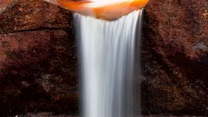 Превью обои водопад, камни, природа, длинная выдержка