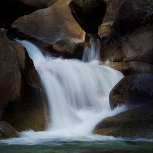 Превью обои водопад, камни, вода, природа