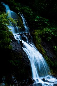 Превью обои водопад, каскад, камни, мох, природа