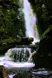 Превью обои водопад, пейзаж, природа, камни