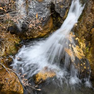 Превью обои водопад, пейзаж, вода, камни, природа