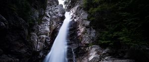 Превью обои водопад, поток, камни, скалы, вода