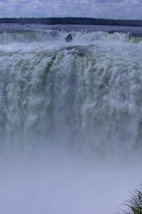 Превью обои водопад, поток, стена