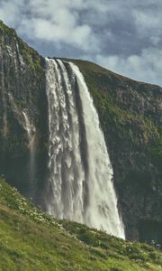 Превью обои водопад, река, каскад