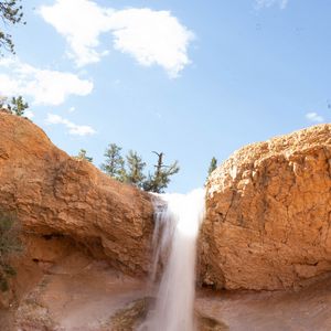 Превью обои водопад, скалы, камни, каменный, поток