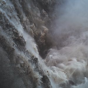 Превью обои водопад, вода, брызги, поток