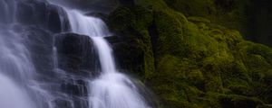 Превью обои водопад, вода, каскад, скала, природа