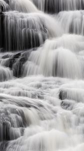 Превью обои водопад, вода, поток, река