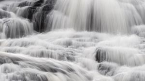 Превью обои водопад, вода, поток, река