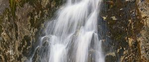 Превью обои водопад, вода, поток, скала