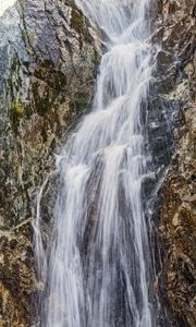 Превью обои водопад, вода, скала, природа, пейзаж