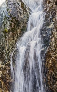 Превью обои водопад, вода, скала, природа, пейзаж