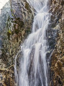 Превью обои водопад, вода, скала, природа, пейзаж