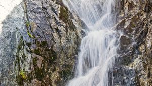 Превью обои водопад, вода, скала, природа, пейзаж