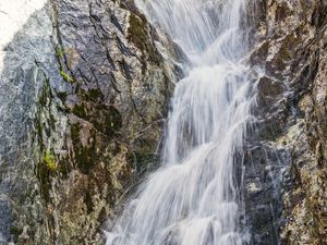 Превью обои водопад, вода, скала, природа, пейзаж