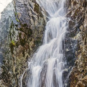 Превью обои водопад, вода, скала, природа, пейзаж