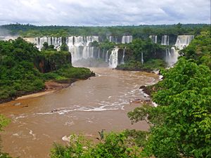 Превью обои водопады, бразилия, реки, пейзаж, iguazu, природа