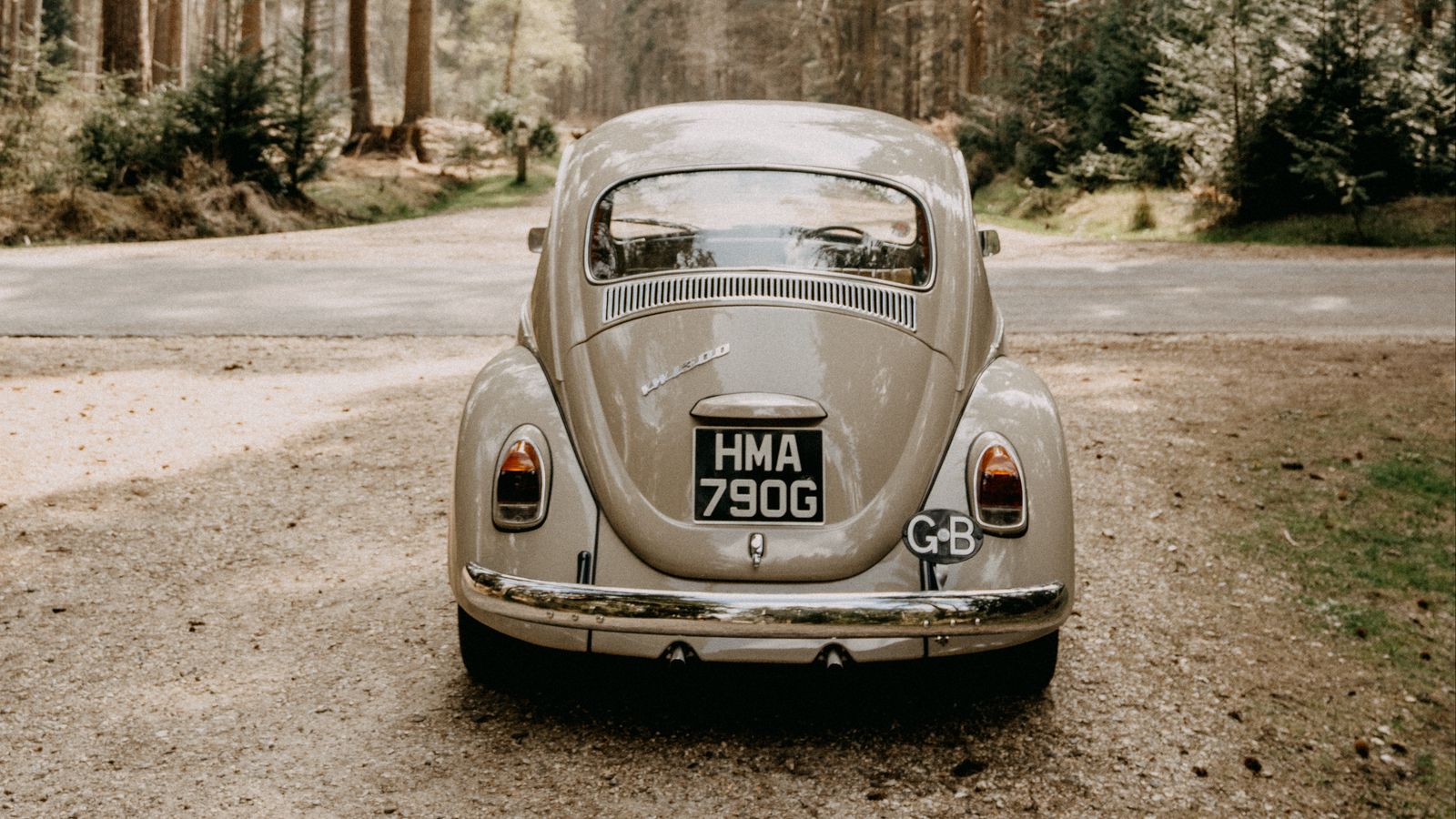 Retro Yellow Volkswagen Beetle