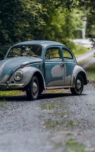 Превью обои volkswagen beetle, volkswagen, автомобиль, ретро, старый