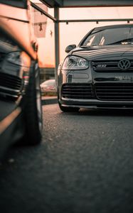 Превью обои volkswagen r32, volkswagen, автомобиль, вид спереди