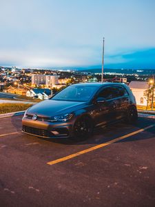 Превью обои volkswagen r, volkswagen, машина, вид сбоку