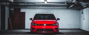 Превью обои volkswagen scirocco, volkswagen, машина, вид спереди