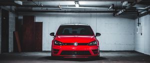 Превью обои volkswagen scirocco, volkswagen, машина, вид спереди