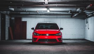Превью обои volkswagen scirocco, volkswagen, машина, вид спереди