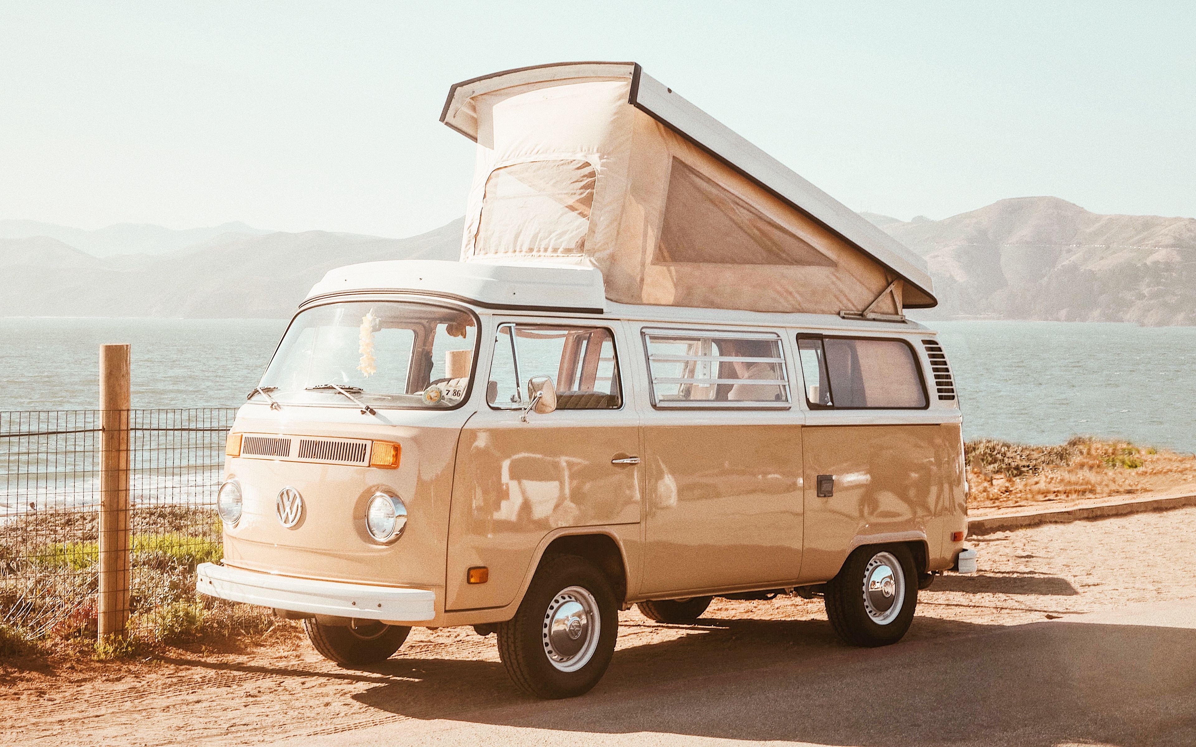 Orange VW t2 vanlife