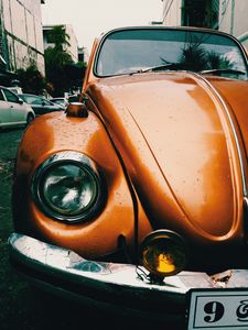 Превью обои volkswagen, volkswagen beetle, ретро, авто, классика