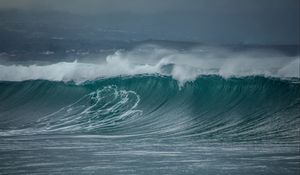 Превью обои волна, море, шторм, вода