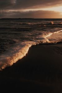 Превью обои волна, пена, пляж, море