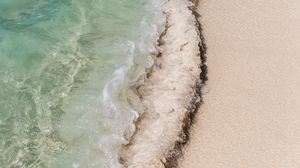 Превью обои волна, пляж, море, вода, песок